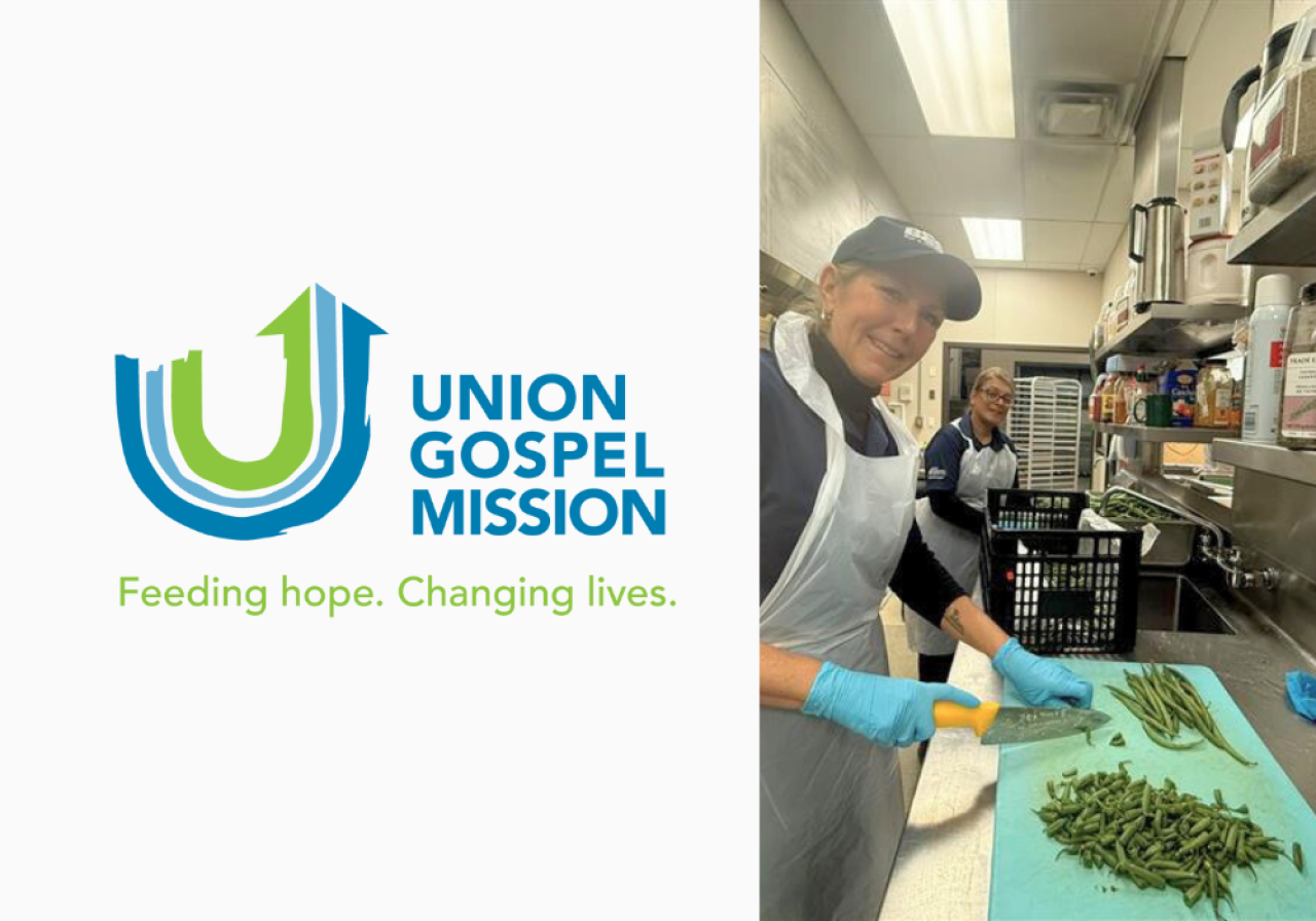 Team Members Chopping Vegetables.