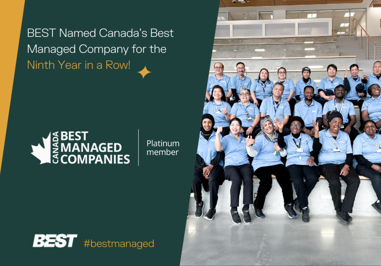 BEST Named Canada s Best Managed Company for the Ninth Year in a