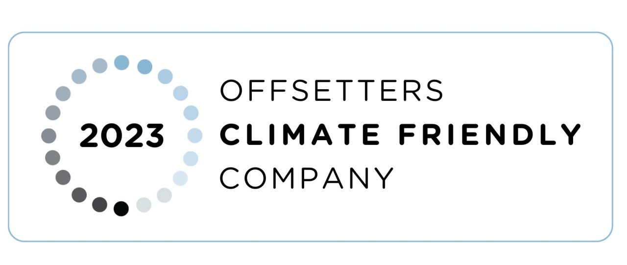 2023 - Offsetters Climate Friendly Company Logo.